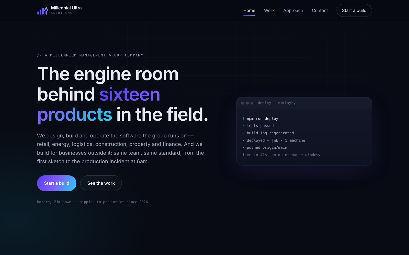 Millennial Ultra Solutions — the software company inside the group